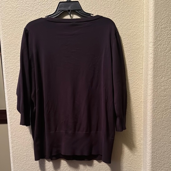 NEW! Maurice’s Black Button Down Cardigan Sweater, 3/4 sleeve. Size 1x - Picture 3 of 3